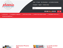Tablet Screenshot of phoenixsafe.fr