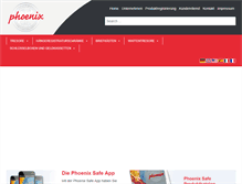 Tablet Screenshot of phoenixsafe.de